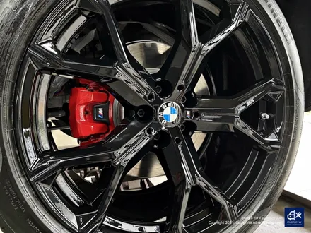 BMW X6 40i 신차 741M 블랙유광 휠도색 + 레드 캘리퍼 도색 / 용인 처인구