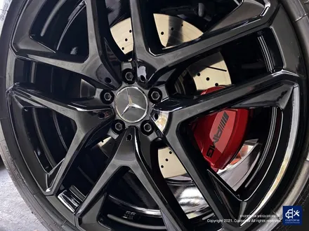 벤츠 GLE53 AMG 블랙유광 휠도색 + 레드 캘리퍼 도색 / 용인 처인구