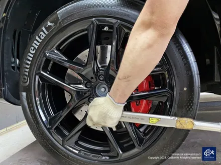 벤츠 GLE53 AMG 블랙 유광 휠도색 + 레드 캘리퍼 도색 / 용인 처인구