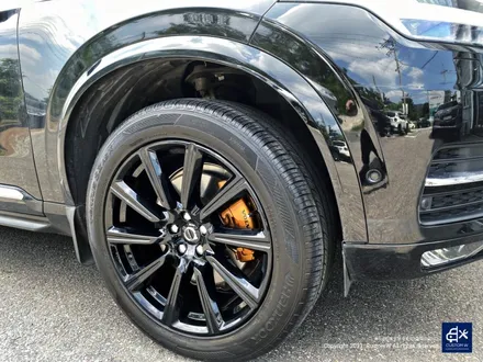 볼보 XC90 휠수리 후 블랙유광 휠도색 + 카본 세라믹 골드 캘리퍼 도색 / 용인 처인구