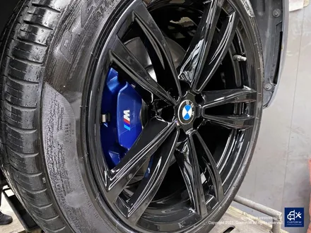 BMW 6GT 620d 647M 휠수리 후 블랙유광 휠도색 + 블루 캘리퍼 도색 / 용인 처인구