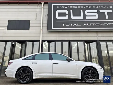 아우디 A6 45 TFSI 콰트로 프리미엄 블랙유광 휠도색 + 블랙 캘리퍼 도색 / 용인 처인구