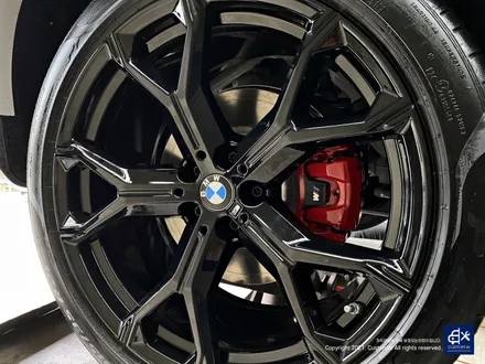 BMW X6 40i 신차 741M 블랙유광 휠도색 + 레드 캘리퍼 도색 / 용인 처인구