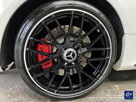 벤츠 C63 AMG 블랙 실버 투톤 유광 휠도색 + 레드 캘리퍼 도색 / 용인 처인구