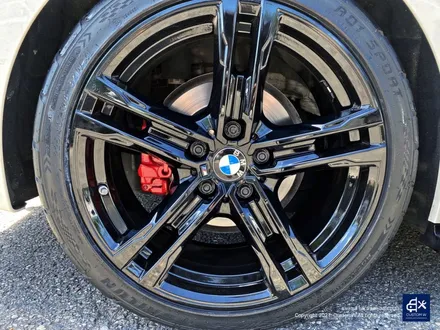 BMW 118d 819M 블랙유광 휠도색 + 레드 캘리퍼 도색 / 용인 처인구