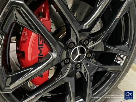벤츠 GLE53 AMG 블랙유광 휠도색 + 레드 캘리퍼 도색 / 용인 처인구
