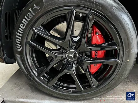 벤츠 GLE53 AMG 블랙 유광 휠도색 + 레드 캘리퍼 도색 / 용인 처인구