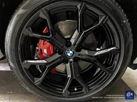 BMW X6 40i 신차 741M 블랙유광 휠도색 + 레드 캘리퍼 도색 / 용인 처인구