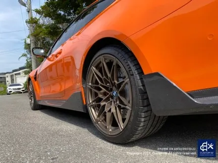 멋지게 꾸민 BMW G82 M4 컴페티션 826M 휠 도색 (M5 CS 789M 휠에 적용되는 골드 브론즈 컬러) 그리고 레드 캘리퍼 도색까지_! / 용인 처인구