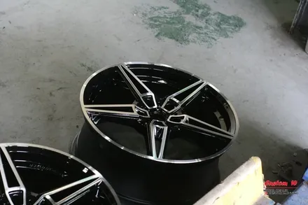 BMW 4시리즈 슈니처(AC Schnitzer) 도색 휠을 다이아몬드컷팅휠(블랙폴리시)로 변신하다. / 용인 처인구