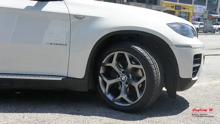 너무나도 잘 못된 휠도색으로 엉망진창이 된 BMW X6 휠 제대로 고스트크롬 휠도색. / 용인 처인구