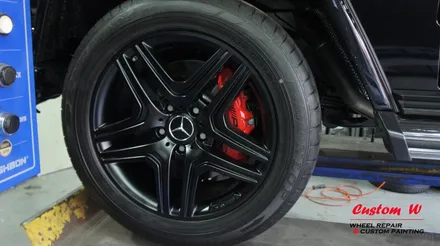 진정한 남자의 차 벤츠 G 63 AMG(지바겐) 맷블랙(블랙무광) 휠도색으로 포스를 업그레이드 하다. / 용인 처인구