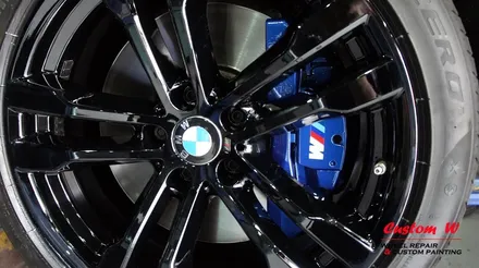 블랙유광 휠도색과 캘리퍼도색으로 BMW X5에 포스를 더하다. / 용인 처인구