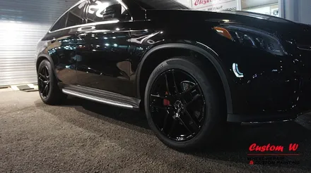 벤츠 다운 SUV 쿠페! GLE 350D 쿠페의 레드 캘리퍼도색 + 블랙유광 휠도색. / 용인 처인구