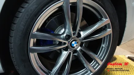 신형 2017 BMW 7시리즈 캘리퍼도색과 고스트크롬 휠도색. / 용인 처인구