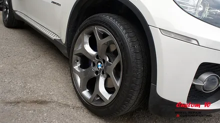 BMW X6 20인치 Y스포크 휠수리 후 고스트크롬 휠도색. / 용인 처인구