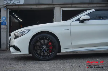 벤츠 S63 AMG 카브리올레 W217 블랙유광 휠도색 + 에어발란스, 이오나이져 레트로핏, 코딩. / 용인 처인구