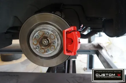 레인지로버 보그 블랙유광 휠도색, 레드 캘리퍼도색(brembo) / 용인 처인구