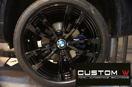 BMW X5 40d 블랙유광 휠도색, 블루 캘리퍼도색. / 용인 처인구
