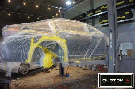 BMW G11/G12 740LI 휠상처수리후 건메탈 휠도색 , 골드 캘리퍼 도색.! / 용인 처인구