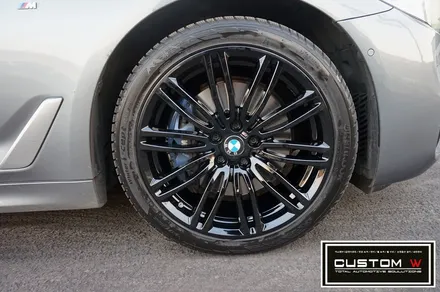 BMW G30 530i 664M 블랙유광(하이그로시 블랙) 휠도색 작업.! / 용인 처인구