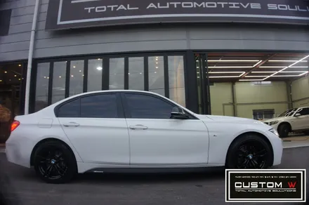 BMW 320D 441M  블랙유광 휠도색 작업 입니다.! 분당 용인 수입차 BMW 휠수리 휠도색 커스텀W / 용인 처인구