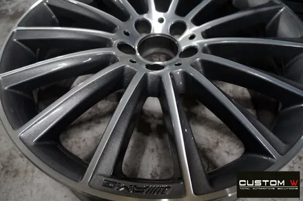 벤츠 W222 S350D 20인치 마차휠 휠상처 수리후, 다이아몬드 컷팅 휠수리 복원. / 용인 처인구