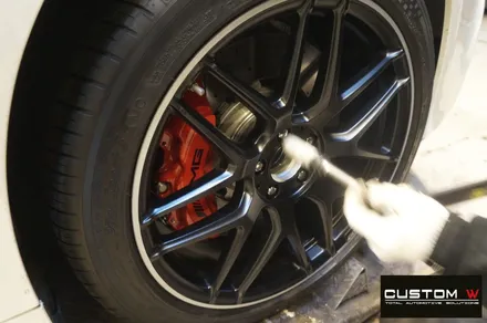 벤츠 S63 AMG 카브리올레 무광 블랙 실버 투톤 휠도색. / 용인 처인구