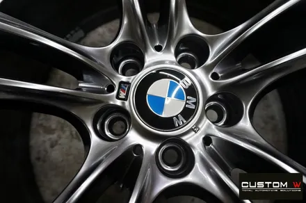 BMW 740 고스트 크롬 휠도색 + M 퍼포먼스 블루 캘리퍼 도색 / 용인 처인구