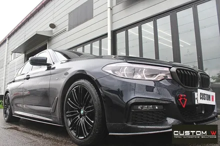 BMW M 530i 664M 휠 상처 수리 후 블랙유광 휠도색 / 용인 처인구