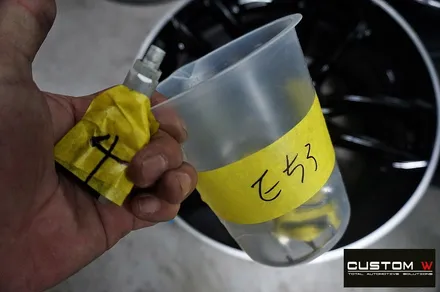 벤츠 E53 AMG  블랙 실버 유광 투톤 휠도색 + 레드 캘리퍼 도색 / 용인 처인구