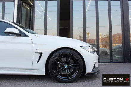 BMW 428i 441M 휠 상처 수리 후 블랙유광 휠도색 / 용인 처인구