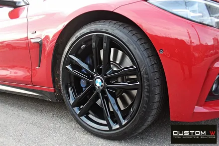BMW 430i 컨버터블 휠 상처 수리 후 블랙유광 휠도색 / 용인 처인구