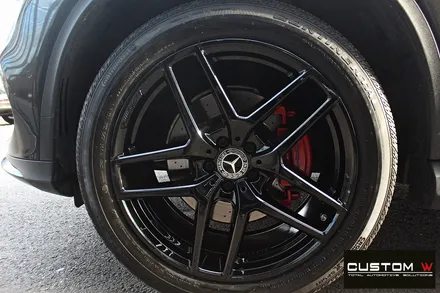 기존 고객님 벤츠 GLE350d 쿠페 휠 상처 수리 후 블랙유광 휠도색 / 용인 처인구