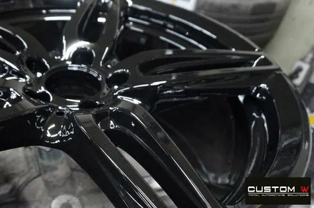 벤츠 E300 AMG Line 19인치 별휠 블랙유광 휠도색 / 용인 처인구