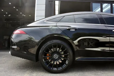 벤츠 GT43 AMG 휠수리 후 블랙유광 휠도색 (feat.견고한 기존 도막) / 용인 처인구