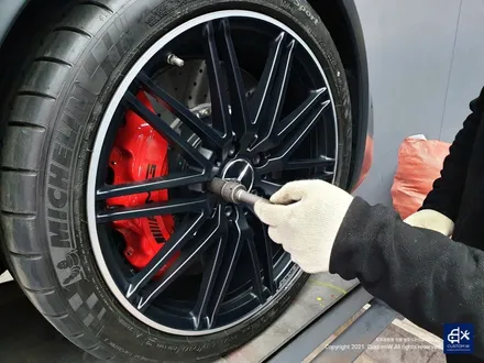 벤츠 GTC AMG 블랙실버 무광 투톤 휠도색 / 용인 처인구