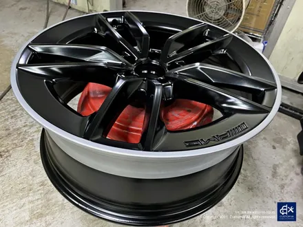 벤츠 E53 AMG 휠수리 후 매트 블랙 실버 투톤 휠도색 / 용인 처인구
