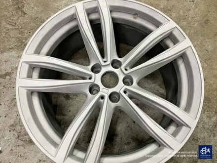 BMW 730Ld 박리 후 블랙유광 휠도색 + 블루 캘리퍼 도색 / 용인 처인구