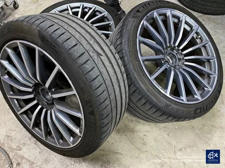 벤츠 GT43 AMG 휠수리 후 블랙실버 투톤 유광 휠도색 / 용인 처인구