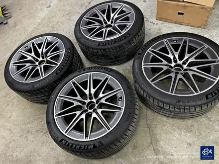 벤츠 GT43 AMG 블랙유광 휠도색 + 옐로우 캘리퍼 도색 / 용인 처인구