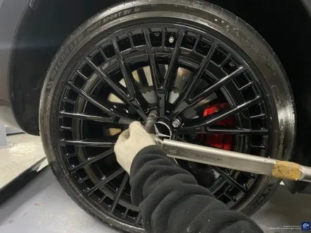 벤츠 전기차 EQE 53AMG 유광 블랙 휠도색으로 완성체로 거듭나다_! / 용인 처인구