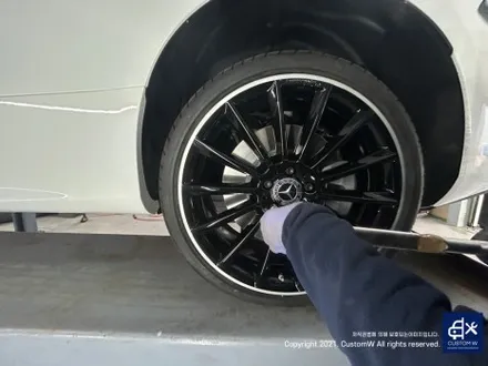 벤츠 E450 카브리올레 블랙 실버 투톤 유광 휠도색 ( 아쉬운 캘리퍼 도색은 나중을 기약하며 출고해 드렸어요~: - ) / 용인 처인구