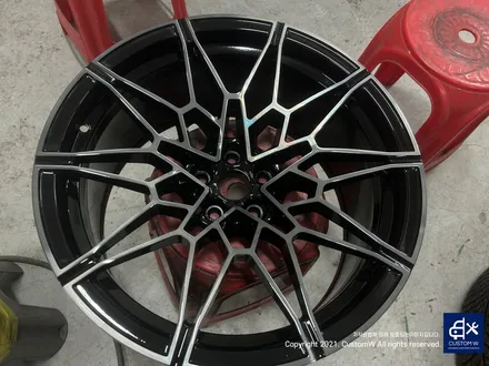 BMW G80 M3 컴페티션  826M 휠 깊은 상처 수리 후, 다이아몬드 커팅 복원 (feat. 블랙 틴팅(선팅) 한 것 같은 스모크 클리어 코팅 마감 처리까지_!) / 용인 처인구