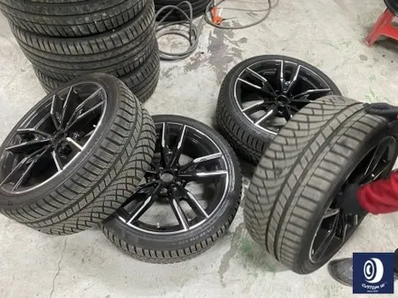 BMW G20 M340i 792M 블랙 유광 휠도색 + 레드 캘리퍼 도색 / 용인 처인구
