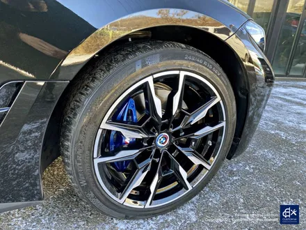 BMW i4 M50 기존 도색 제거 약품 박리 후, 블랙 폴리시 휠 + 블루 캘리퍼 도색 / 용인 처인구