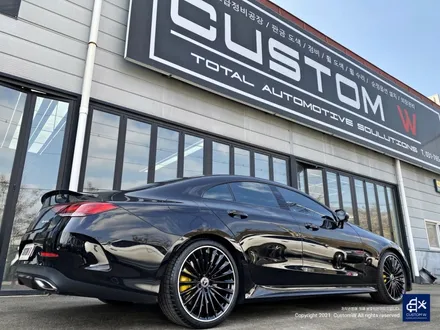 벤츠 CLS450 신형 20인치 마차휠 블랙 실버 투톤 유광 휠도색 + 옐로우 캘리퍼 도색 / 용인 처인구