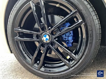 BMW 118d 703M 휠수리 후 블랙유광 휠도색 + 블루 캘리퍼 도색 / 용인 처인구