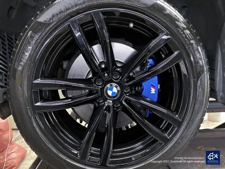 BMW 6GT 620d 647M 휠수리 후 블랙유광 휠도색 + 블루 캘리퍼 도색 / 용인 처인구