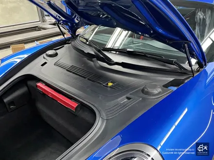 포르쉐 911(991 MK1) 카레라 GT3 센터락 휠 잘못된 도색 박리 후 블랙유광 휠도색 + 블루 캘리퍼 도색 / 용인 처인구